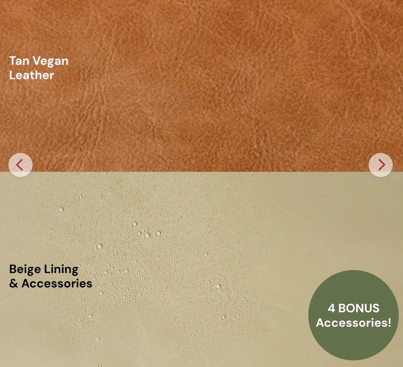 OiOi Signature Nappy Backpack Tan Vegan Leather