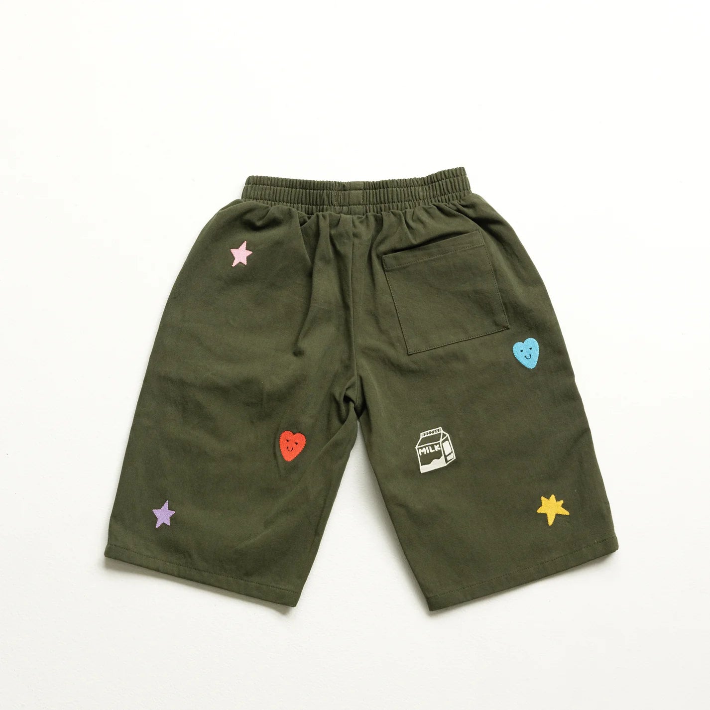 BY GEE Cropped Wide Leg Cargo Pant - Khaki