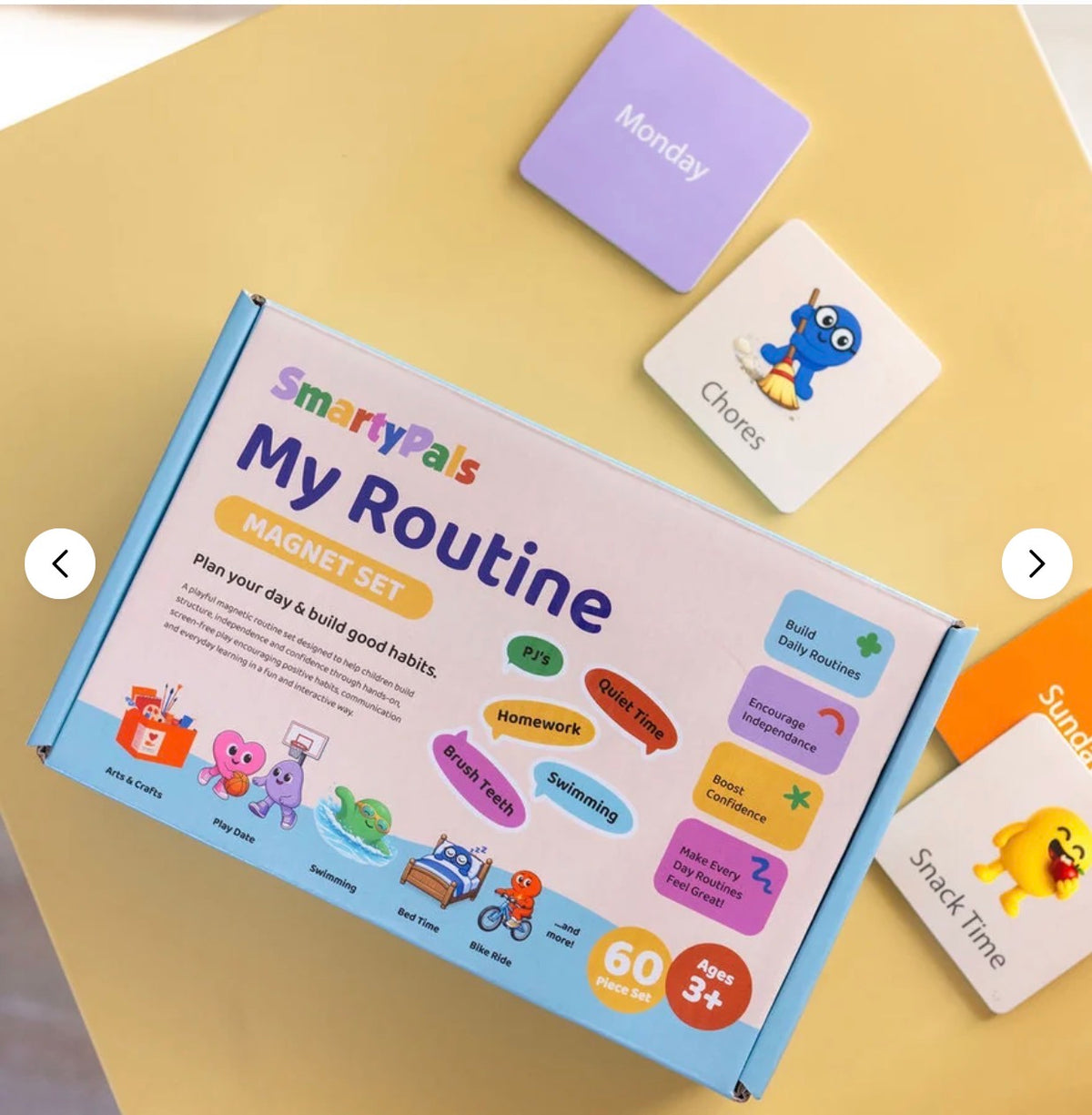Smarty Pals Routine Magnet Set | Magnetic Routine Set for Kids