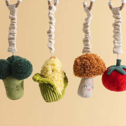 Stroller Toys Mini Market Brunch | Broccoli & Tomato