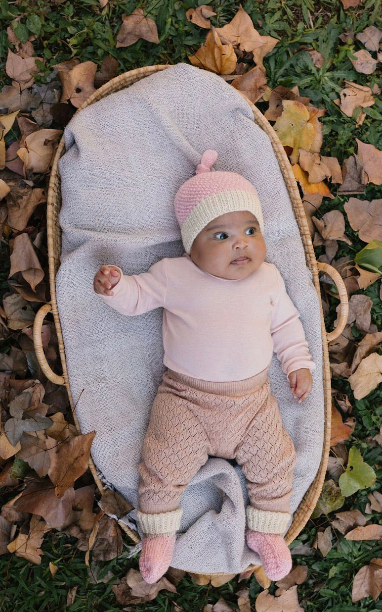 Acorn Baby Merino Beanie Gift Set Pink