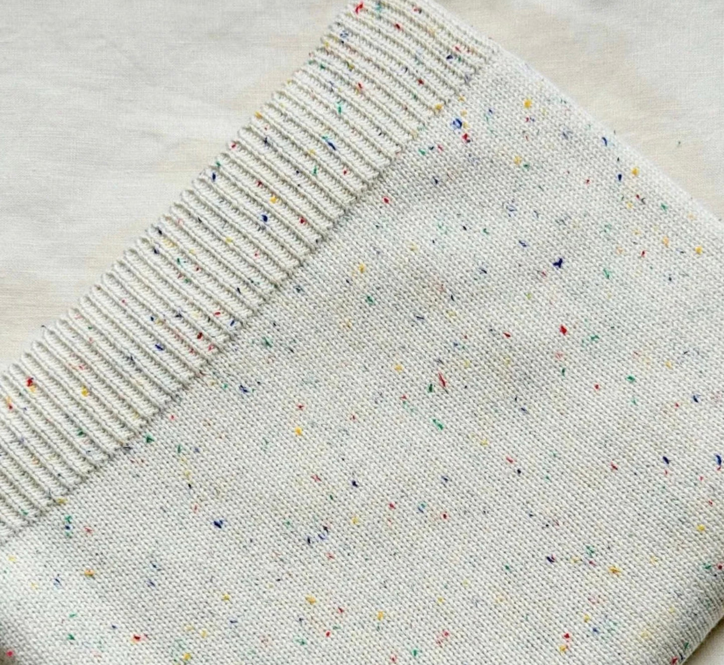 Golden Child Organic Cotton Rainbow Speckled Baby Blanket