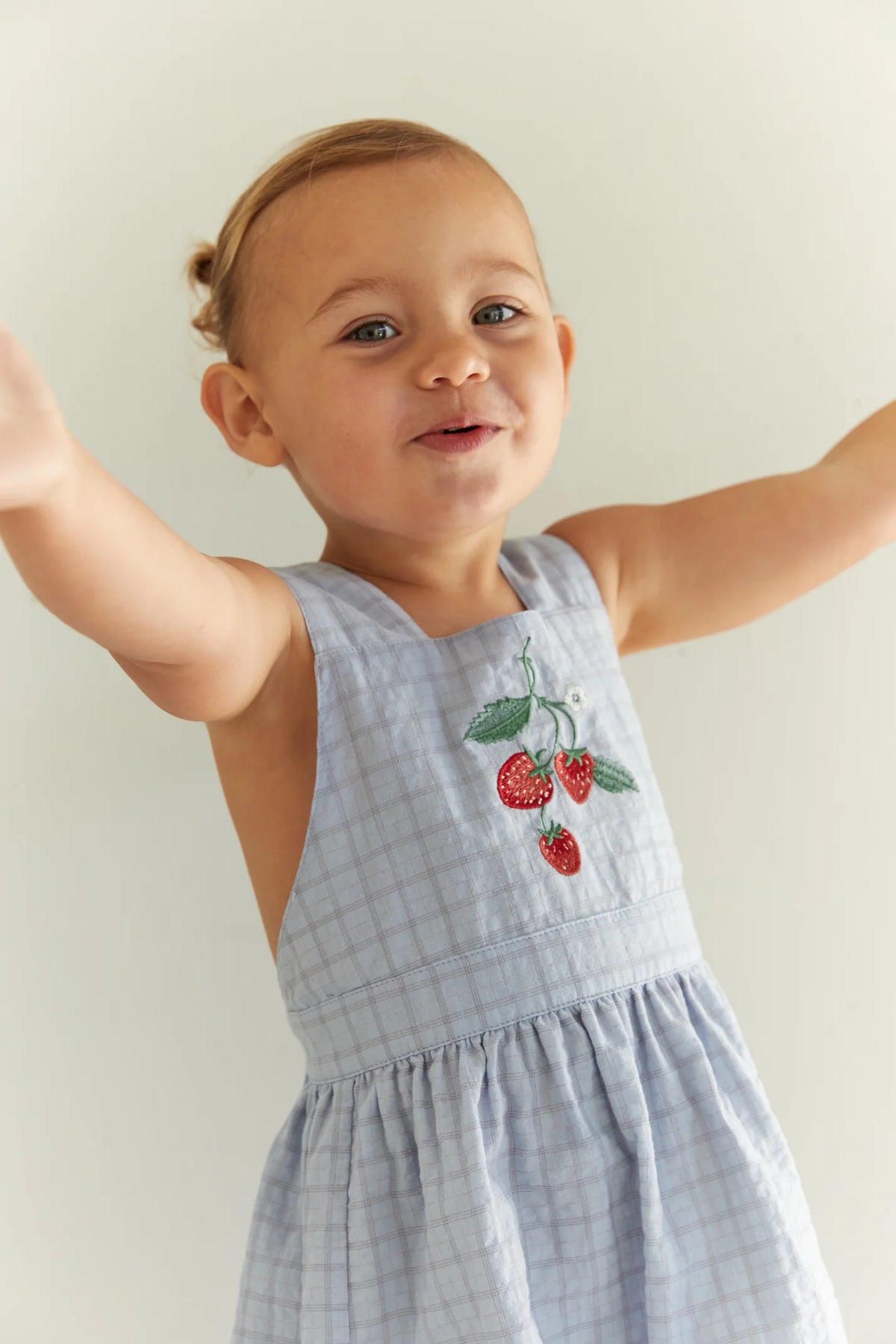 Wear JUNI JNR Coco Dress - Sky Gingham