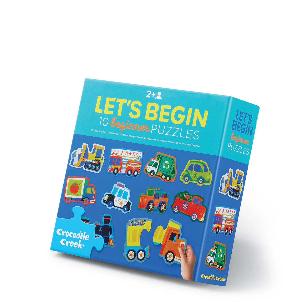 Crocodile Creek Let's Begin 2 Pce Puzzle - Vehicles