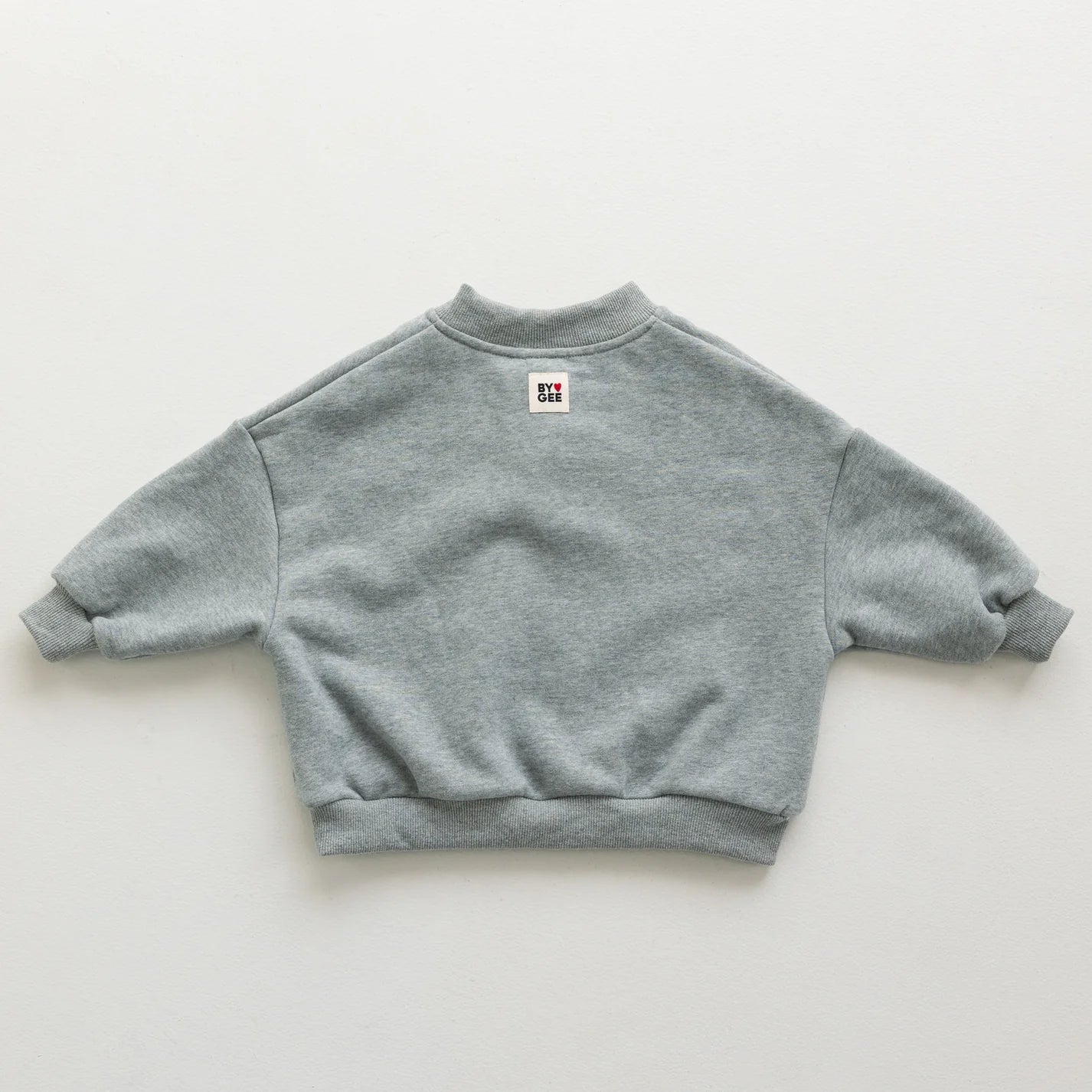 BY GEE Cotton Boxy Sweatshirt - Grey Marle