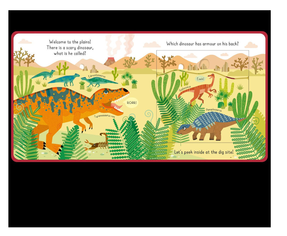 Dinosaurs Book - Peek inside the flaps