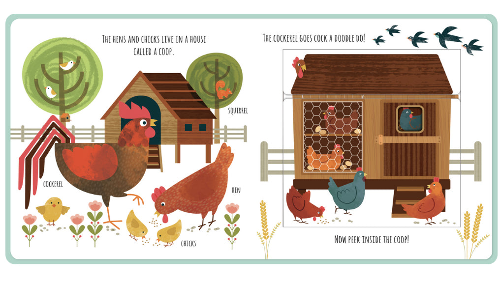The Farm Book - Peek inside the flaps