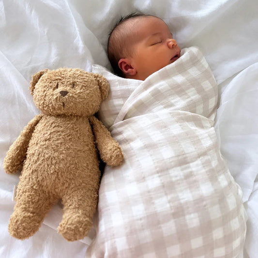 Snug as a bug & co - 100% Organic Cotton Muslin Swaddle Gingham