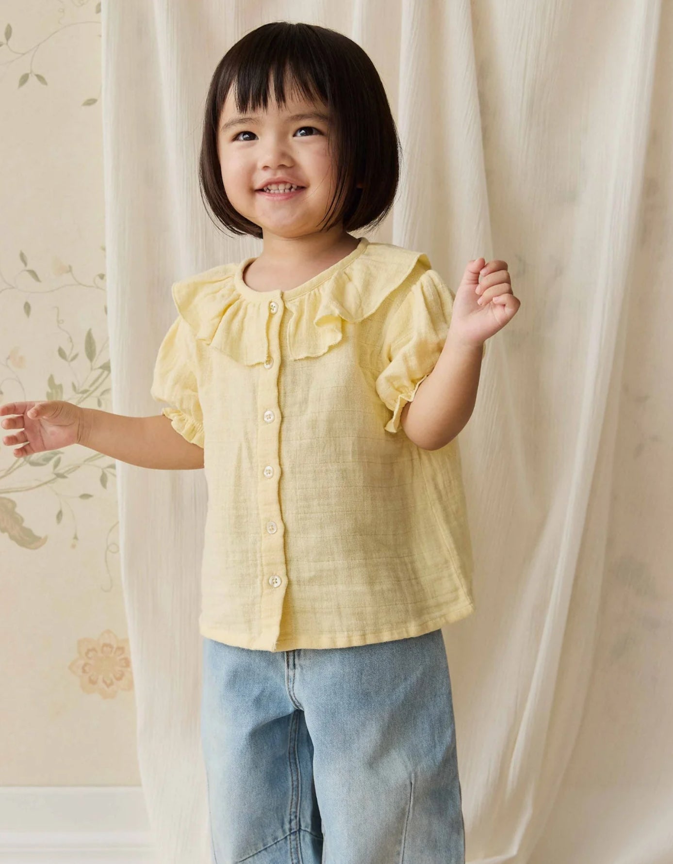 Jamie Kay Organic Cotton Muslin Alora Top Sunshine