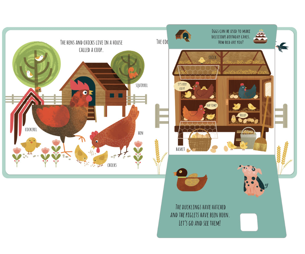 The Farm Book - Peek inside the flaps