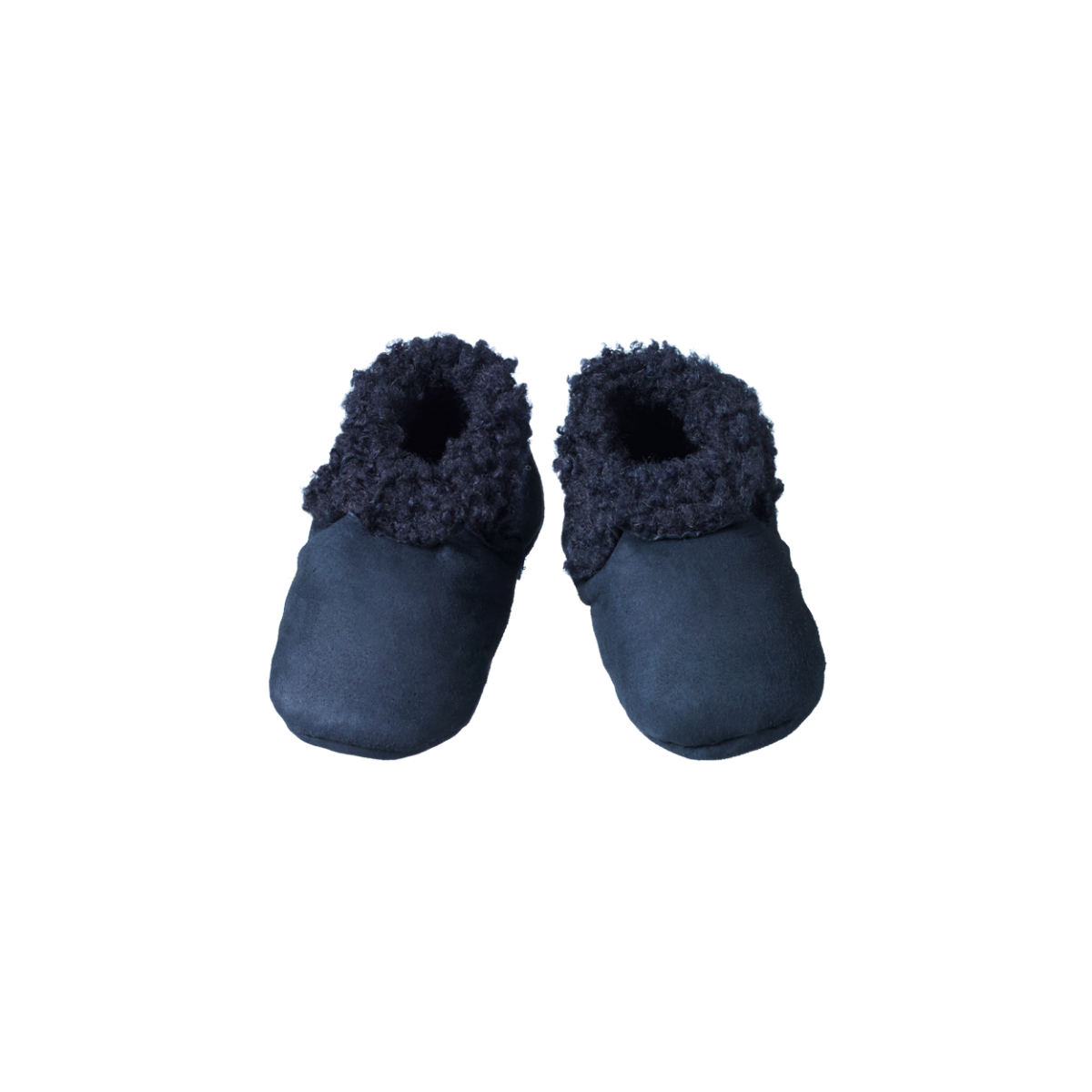 Nature Baby Lambskin Booties - Navy