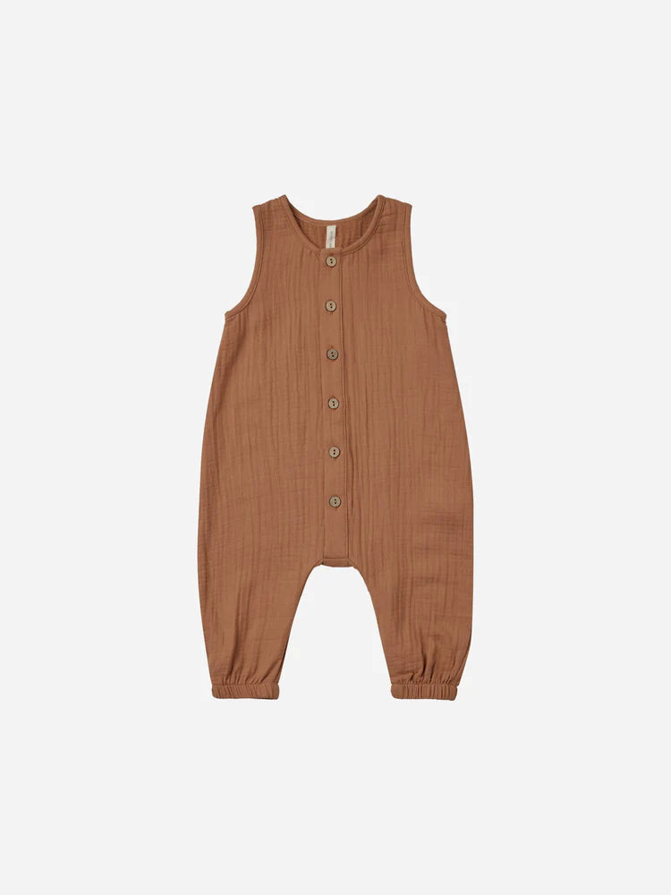 Quincy Mae - Woven Jumpsuit Clay