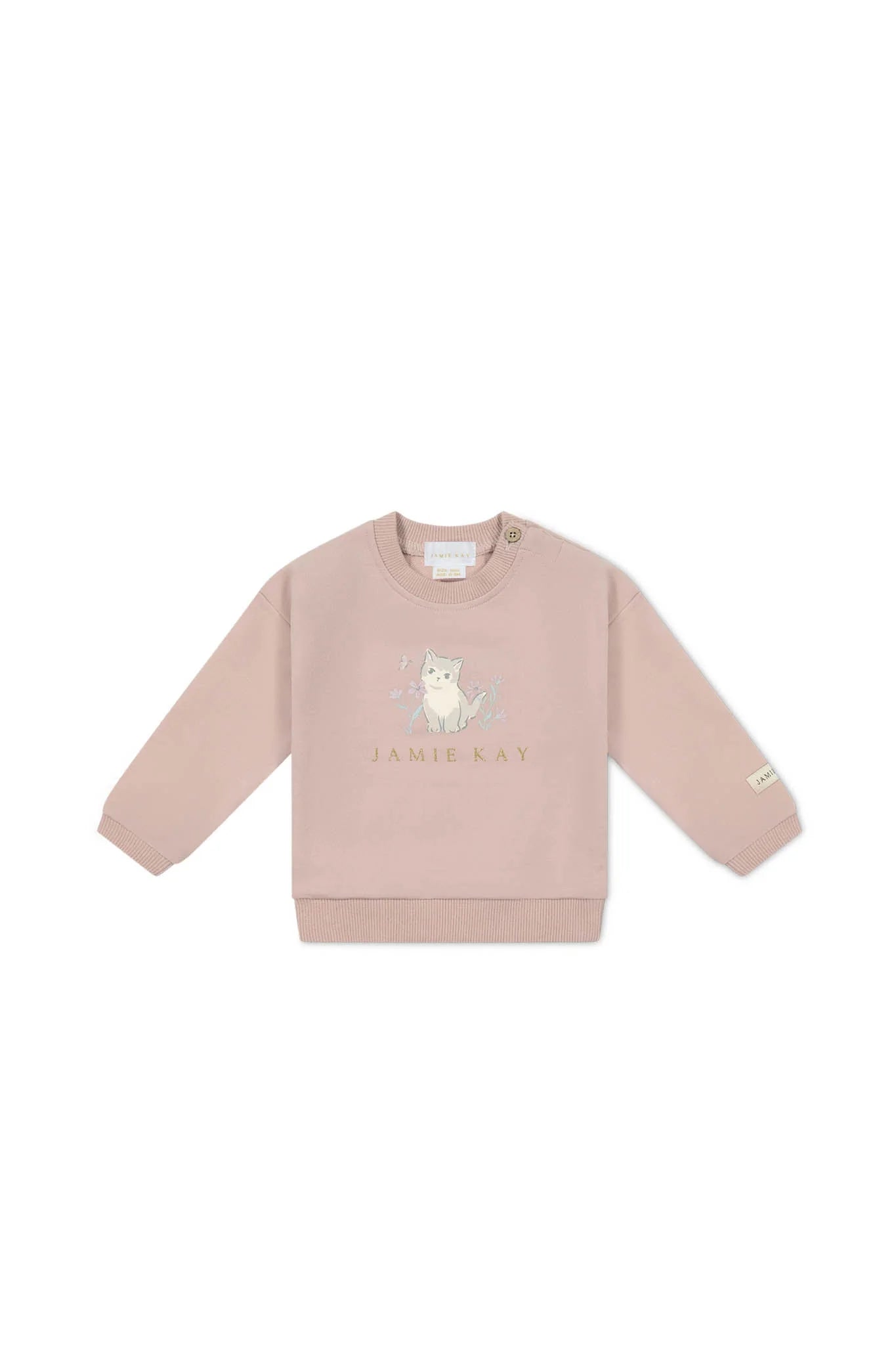 Jamie Kay Organic Cotton Bobbie Sweatshirt Kitty Shell