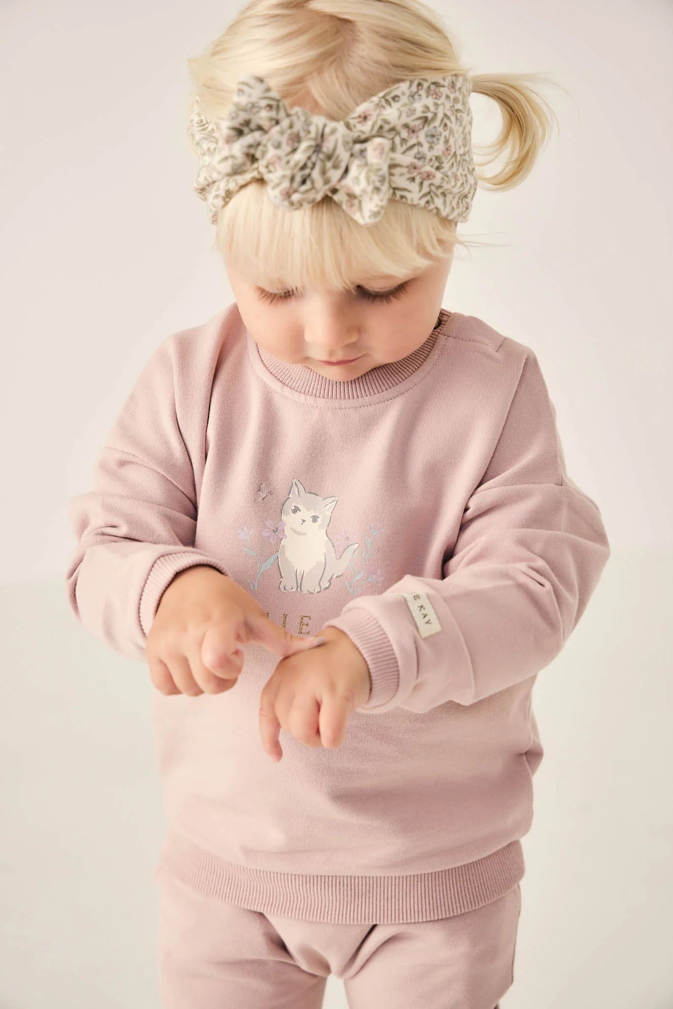 Jamie Kay Organic Cotton Bobbie Sweatshirt Kitty Shell