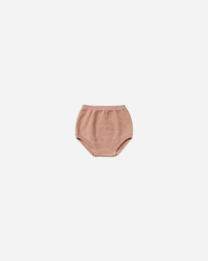 Quincy Mae - Petal knit Sweater and Knit Bloomer Set Rose