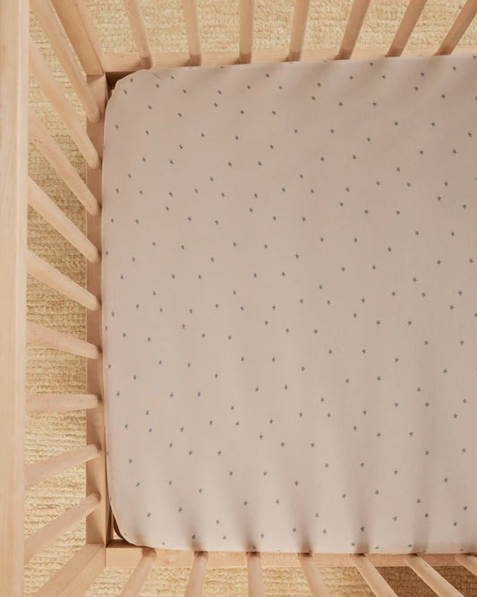 Quincy Mae Baby Bamboo Fitted Crib Sheet Stars