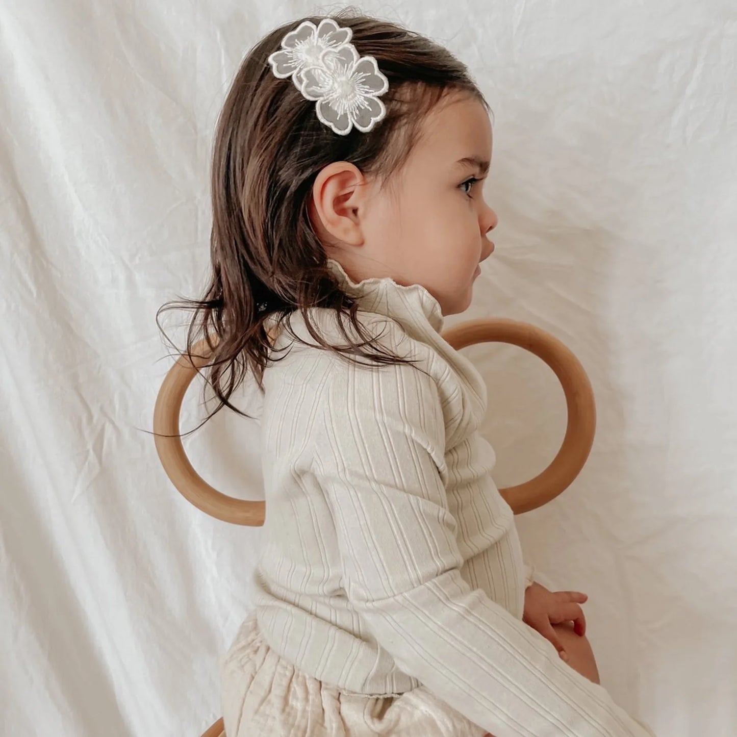 Little Marshmallow Clip Fleur