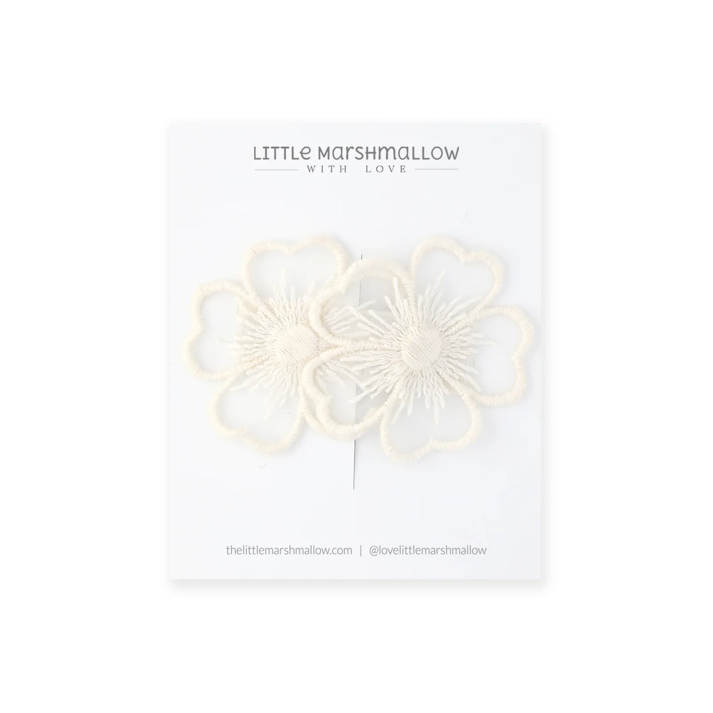 Little Marshmallow Clip Fleur