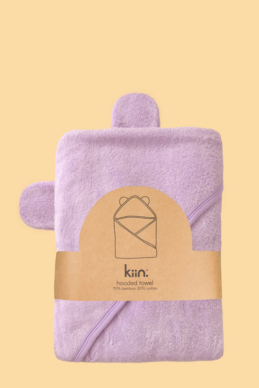 Kiin Hooded Towel. Lilac