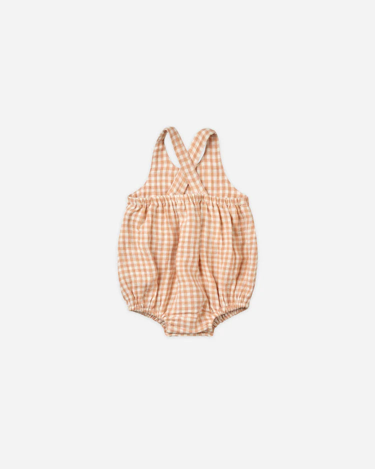 Quincy Mae Romper Penny Melon Gingham