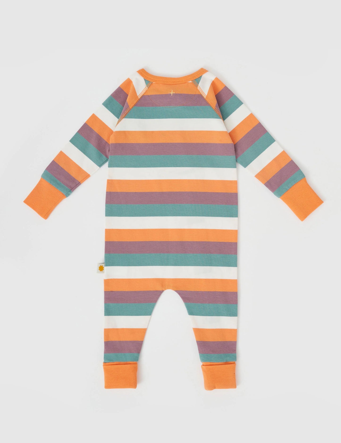 Goldie + Ace Nostalgia Stripe Embroidered Zipsuit Golden Multi