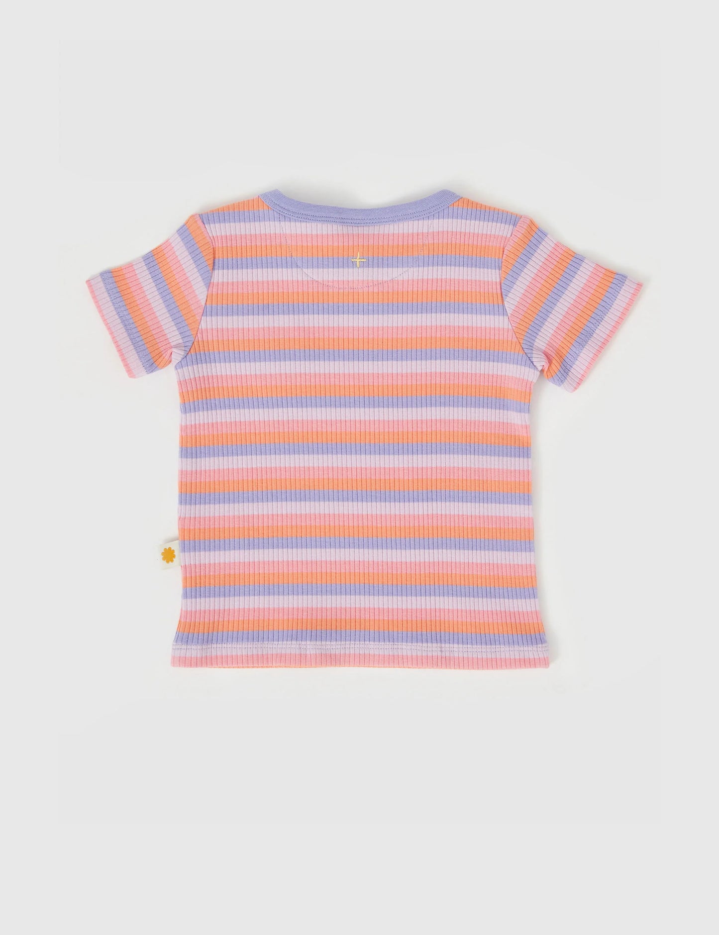 Goldie + Ace Tutti Frutti Stripe T Shirt Purple Multi