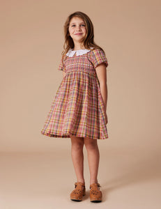 Goldie + Ace Flo Smocked Dress Sweetie Check