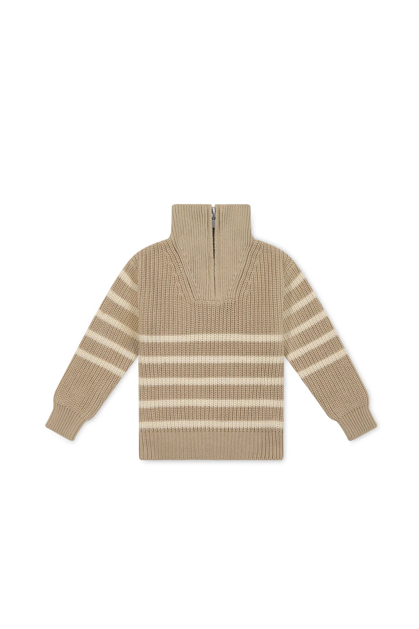 Jamie Kay Jack Zip Jumper Lenny Stripe Fawn