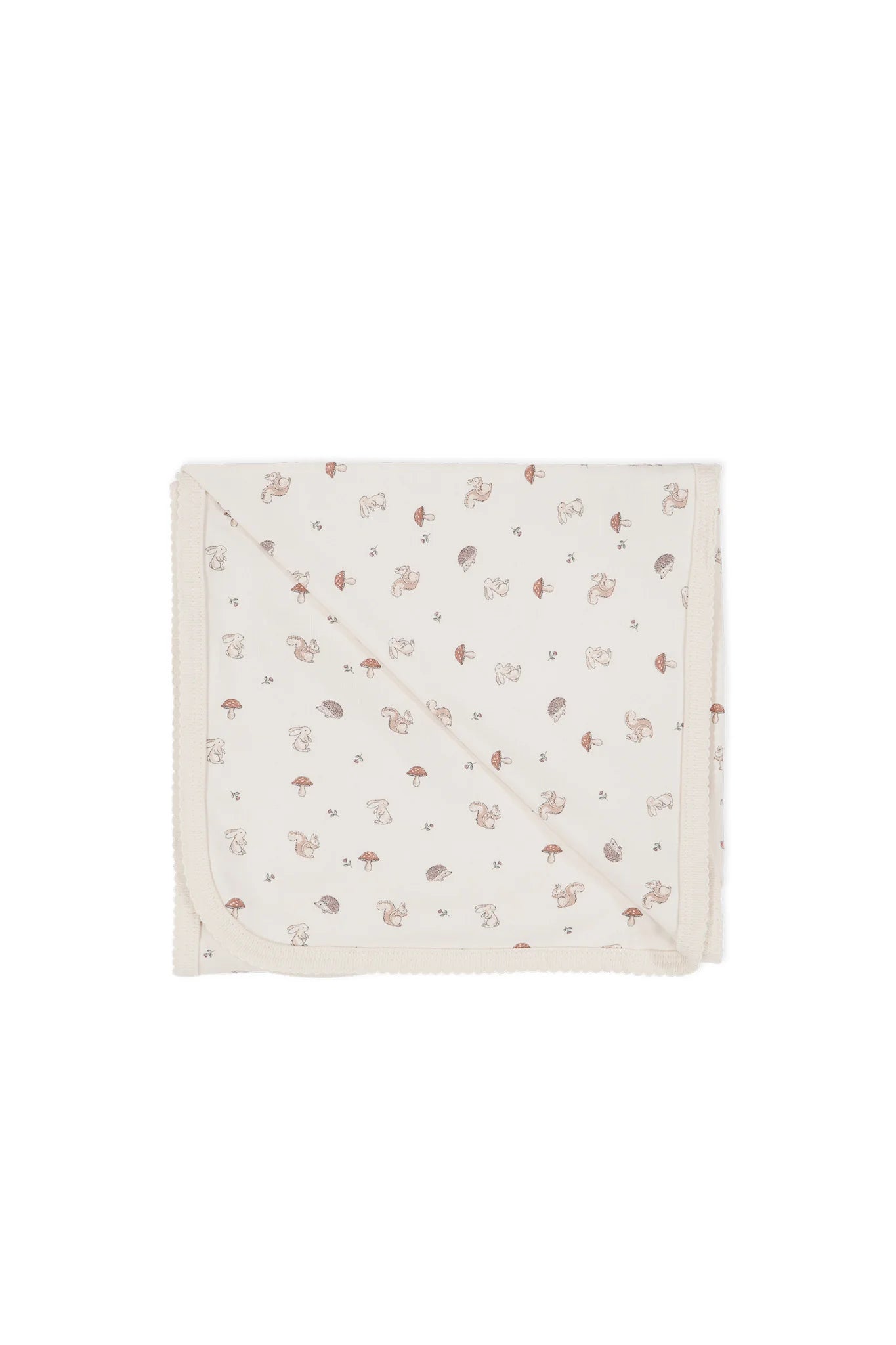 Jamie Kay Organic Cotton Wrap Blanket Woodland Friends OS