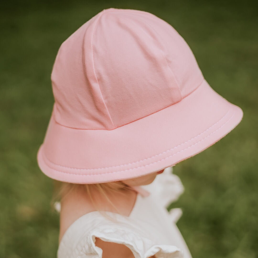 Bedhead hats Toddler Bucket Hat Blush Pink - UPF50+ Stretch Comfort Anti-flop Brim