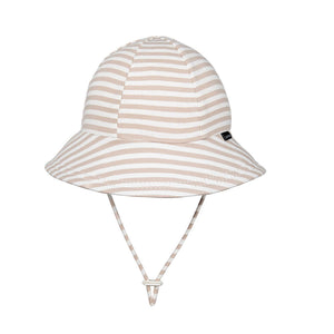 Bedhead hats Toddler Bucket Hat Natural Stripe - UPF50+ Stretch Comfort Anti-flop Brim