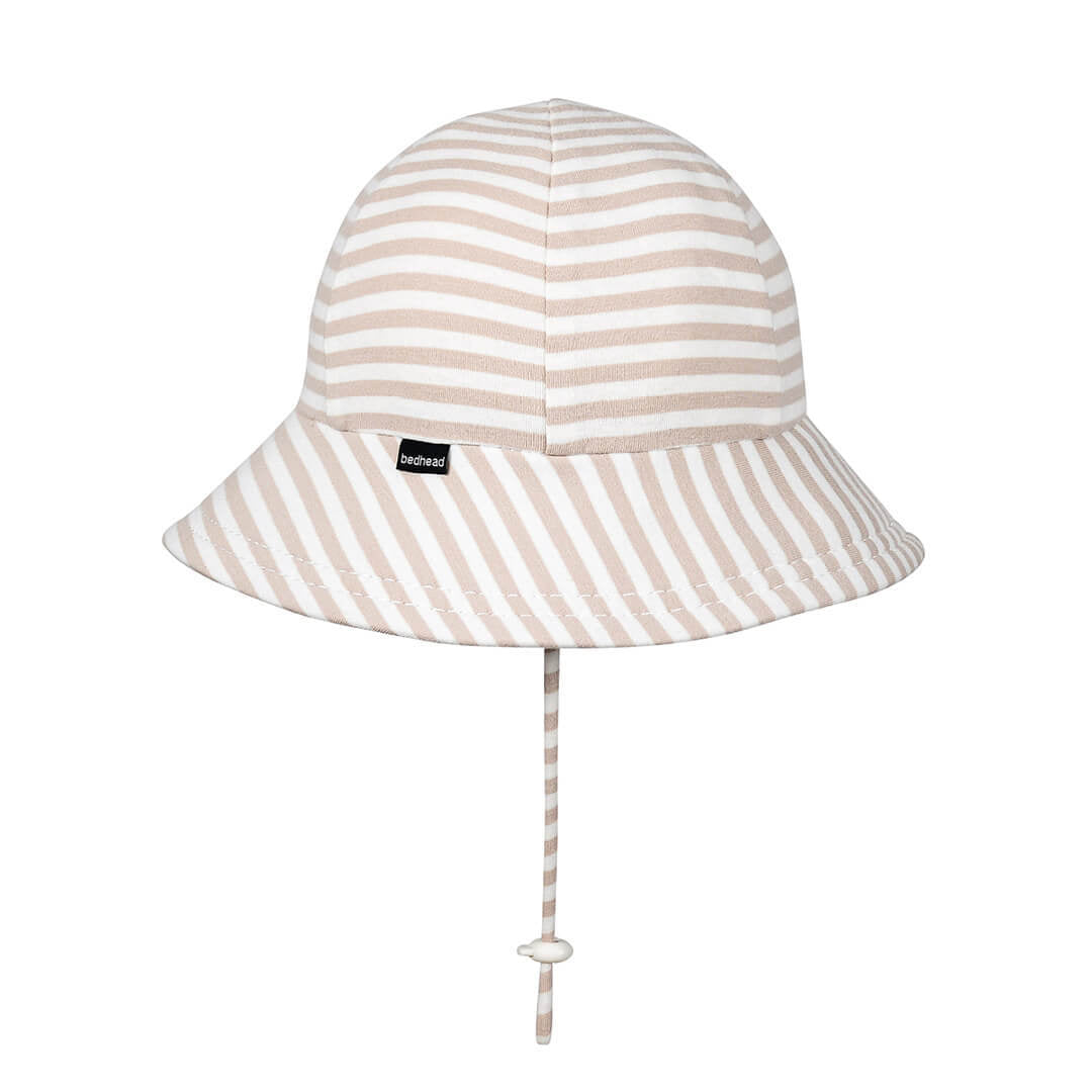 Bedhead hats Toddler Bucket Hat Natural Stripe - UPF50+ Stretch Comfort Anti-flop Brim