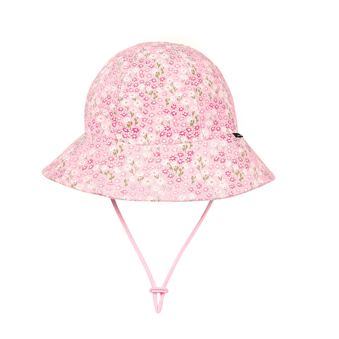 Bedhead hats Kids Ponytail Bucket Sun Hat - Floral BridgetteUPF50+ Ponytail Bucket Sun Hat with Chin Strap