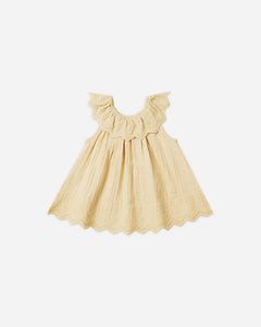 Quincy Mae Dress Isla Lemon