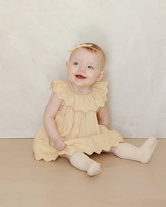 Quincy Mae Dress Isla Lemon