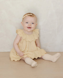 Quincy Mae Dress Isla Lemon