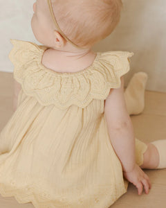 Quincy Mae Dress Isla Lemon