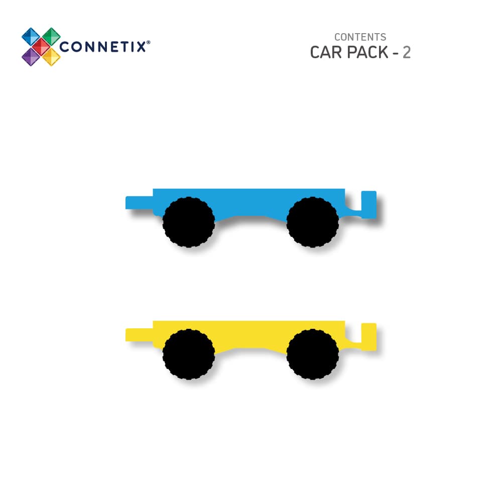 Connetix - Rainbow 2 Piece Car Pack