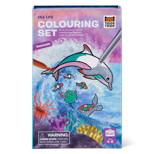 Tiger Tribe - Sea Life Colouring Set Shimmer