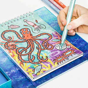 Tiger Tribe - Sea Life Colouring Set Shimmer