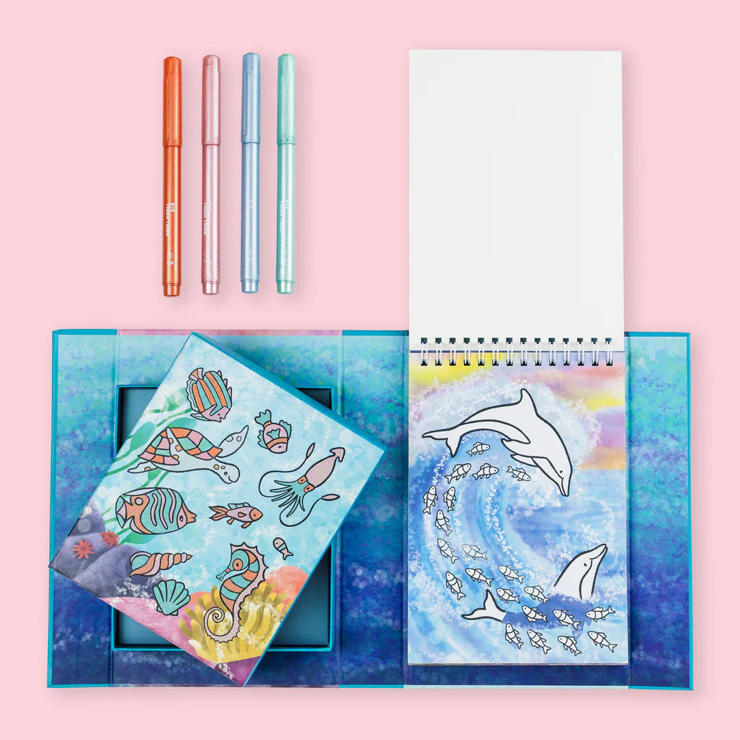 Tiger Tribe - Sea Life Colouring Set Shimmer