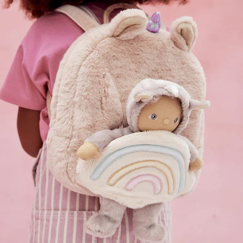 Olli Ella Hopalong Unicorn Backpack Pink