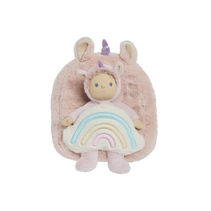 Olli Ella Hopalong Unicorn Backpack Pink