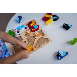 Kiddie Connect Vehicle Puzzle with Magnets