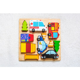 Kiddie Connect Vehicle Puzzle with Magnets