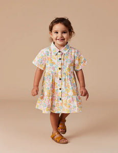 Goldie + Ace Monica Dress Flower Child Yellow Multi