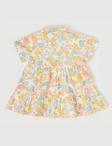 Goldie + Ace Monica Dress Flower Child Yellow Multi