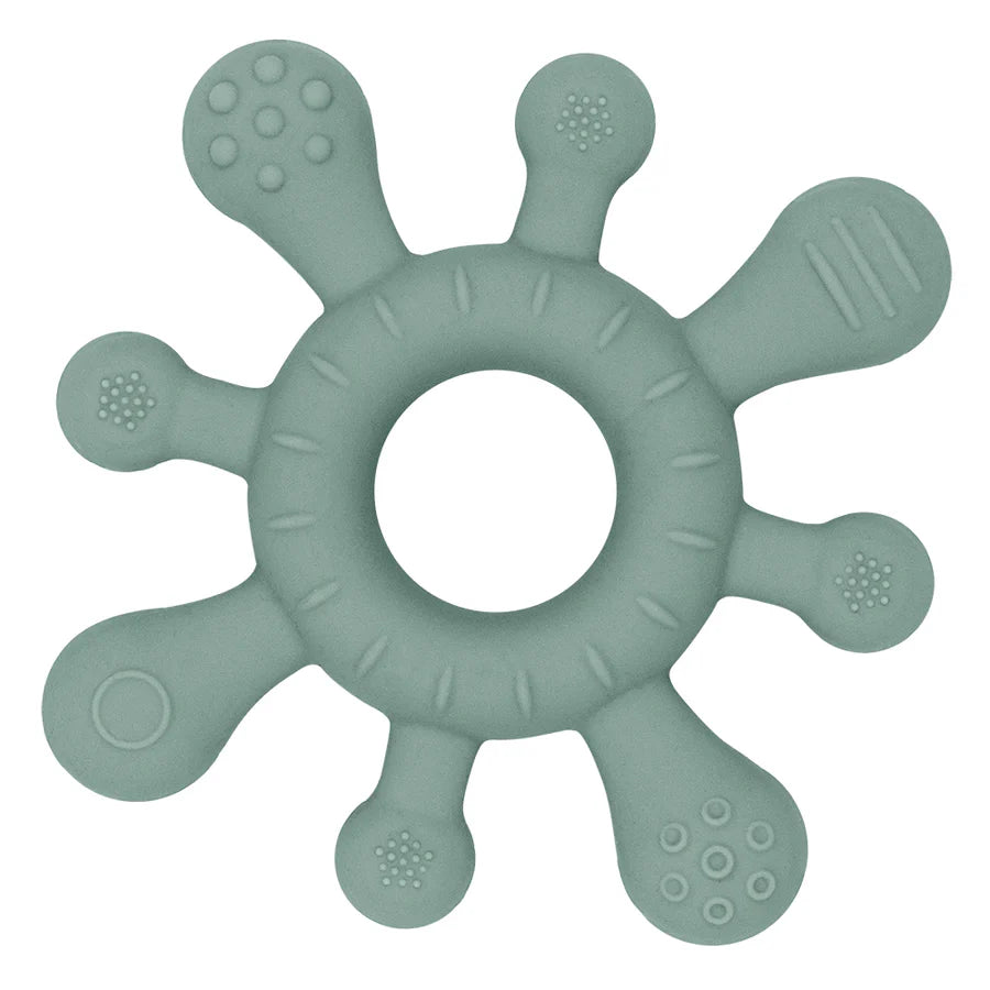 Playground Silicone Splash Teething Wheel Sage