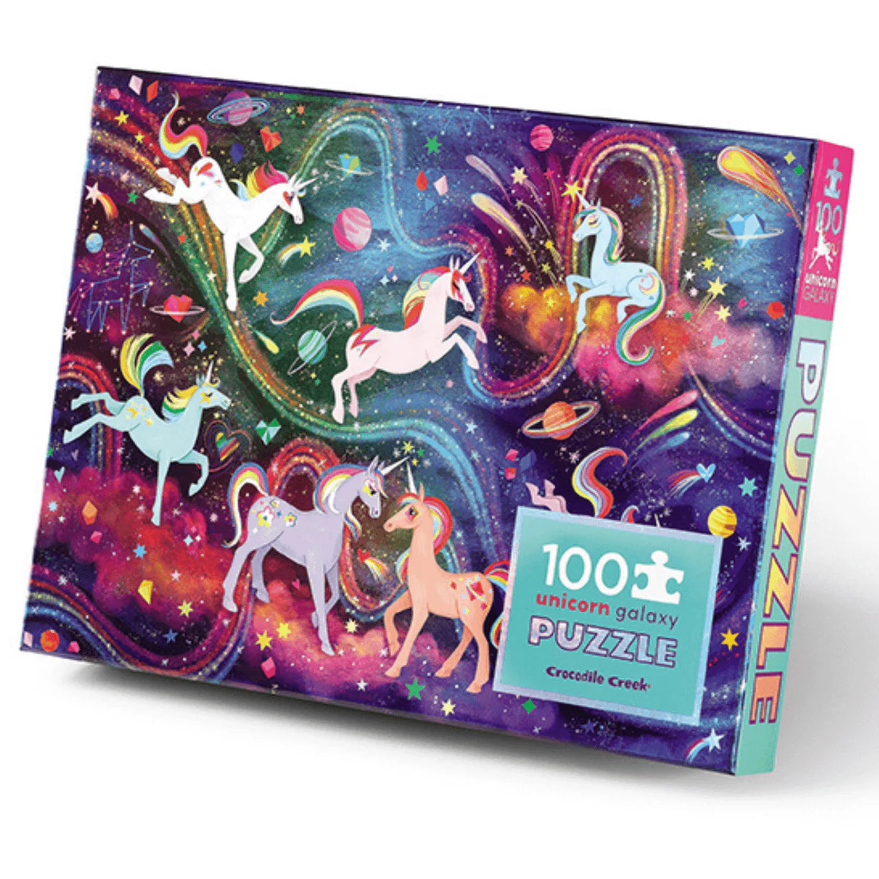 Crocodile Creek Classic Unicorn Galaxy Foil Puzzle 100 pce