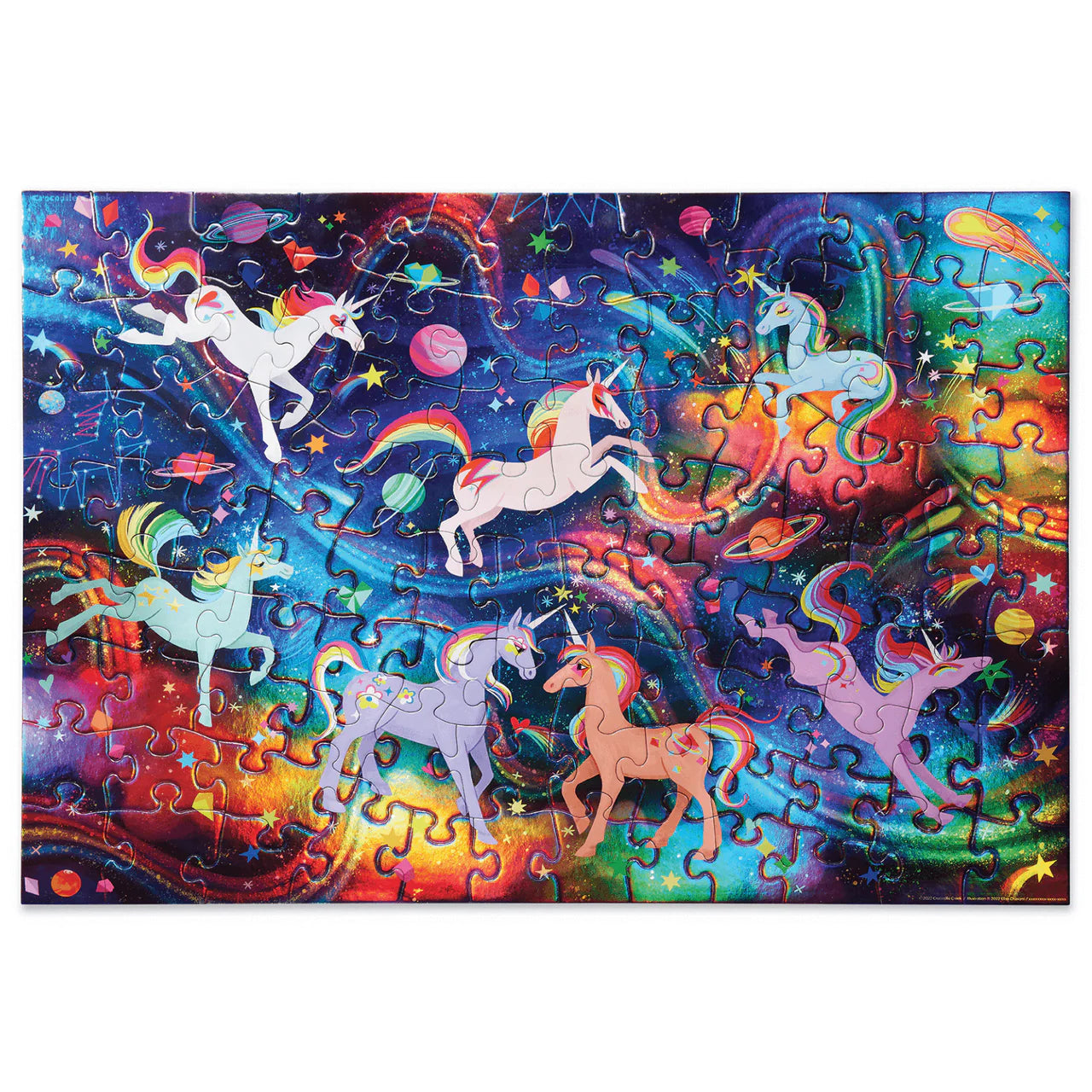 Crocodile Creek Classic Unicorn Galaxy Foil Puzzle 100 pce